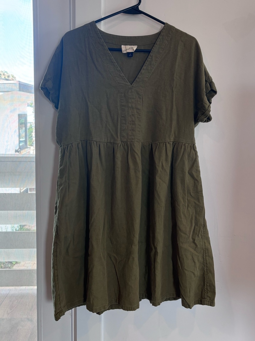 Universal Thread Maternity Olive Green V-Neck Top